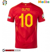 Moške Nogometnih dresov Španija Dani Olmo #10 Domači EP 2024 Kratki rokavi